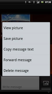 Press Delete message.