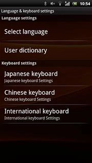 Press Select language.