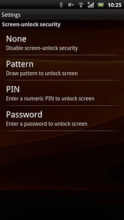Key in the phone lock code.Press Pattern, PIN or Password.Follow the instructions on the display to change the phone lock code.