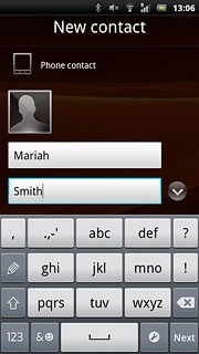Press Last name and key in the required last name.