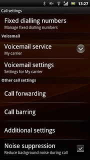 Press Voicemail settings.