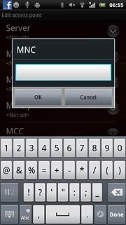 Key in 03 and press OK.