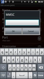 Key in http://pxt.vodafone.net.au/pxtsend and press OK.