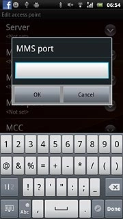 Key in 8080 and press OK.