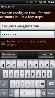 Press Next.The email account is created.