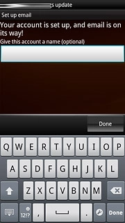 Press the field below Give this account a name (optional) and key in a name for your email account (such as Private or Work).