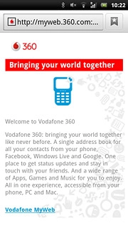 Press the address bar at the top of the display.