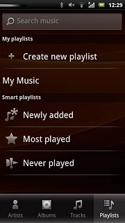 Press the required playlist.