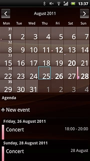 Press the required appointment below Agenda to view the appointment details.