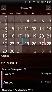 Go to month view (see above).