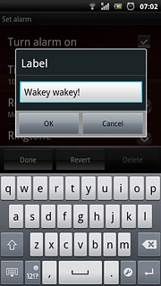 Write the required text and press OK.