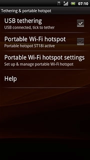 When the box next to the menu item is ticked (V), the function is turned on.