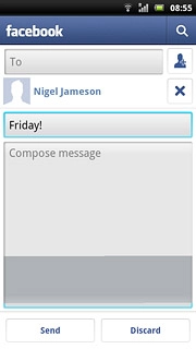 Press Compose message and write the required message.
