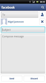 Press Subject and key in the required subject.