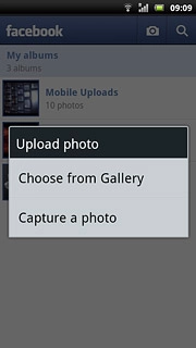 To upload a new picture:Press Capture a photo.