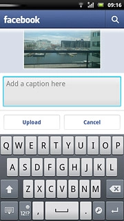 Press Add a caption here and key in text for the picture, if required.