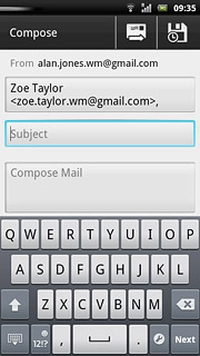 Press Subject and key in the required subject.