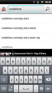 Key in the required search word and press the search icon.