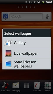 If you select Live wallpaper: