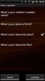 Press the required question.