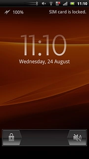 If you turn off flight mode:Press and drag the unlock icon right.