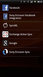 Press Exchange Active Sync.