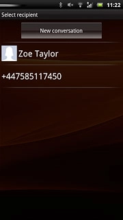 Press New conversation.A picture message containing the picture or video clip is created.