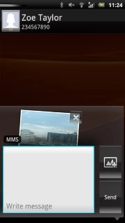 Press Write message and write the required text.