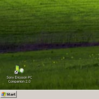 Start the program Sony PC Companion on your computer.Follow the instructions on the screen to establish a connection to your phone.