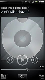 Press the library icon.