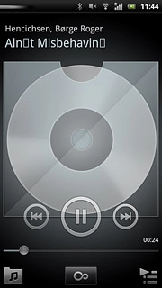 Press the pause icon to stop the playback.