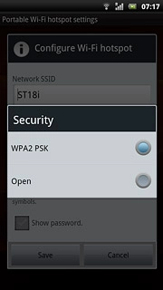 If you select WPA2 PSK: