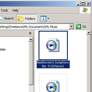 Highlight the required file and move or copy it to your phone.