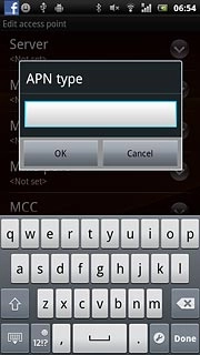 Key in mms and press OK.