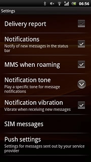 Press MMS when roaming to turn the function on or off.