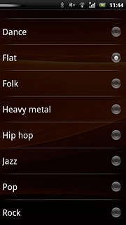 Press the required sound quality.