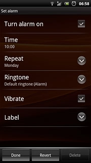Press Vibrate to turn the function on or off.