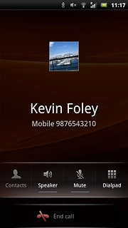 Press End call to end the call.