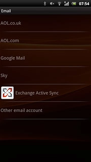 Press Other email account.