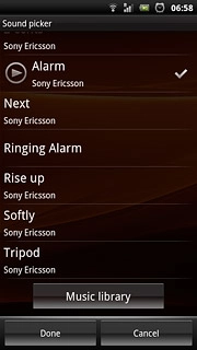Press the different ring tones to listen to them.