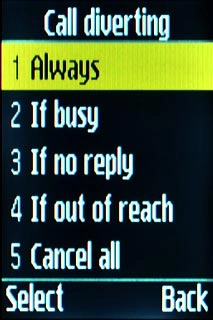 Highlight one of the following options:Always