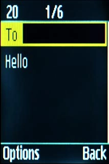 Scroll to To and press the Navigation key.