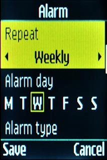 If you select Weekly: