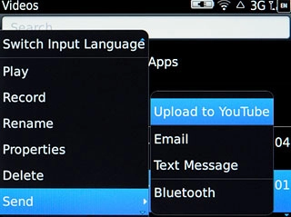 Upload to YouTube, go to 3c.