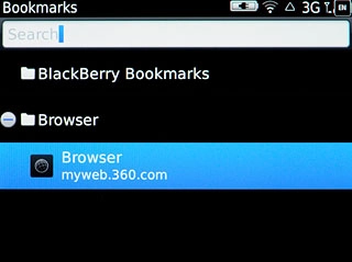Press the required bookmark.