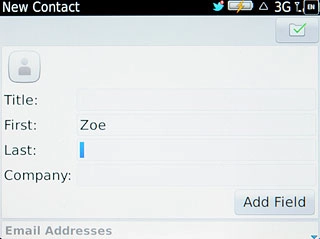 Press the field next to Last and key in the required last name.