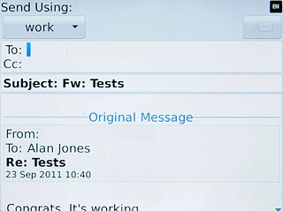 Press To.Key in the first letters of the required contact.Matching contacts are displayed.