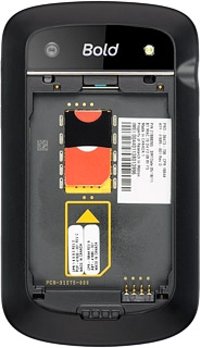 Turn the memory card as illustrated in the memory card holder.Slide the memory card into place in the holder.