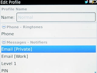 Press the required message type.