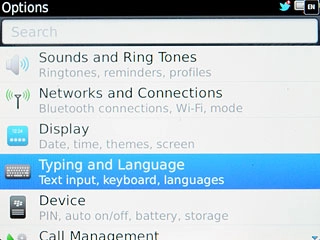 Press Typing and Language.